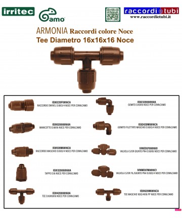 TE IRRITEC 16X16X16 NOCE