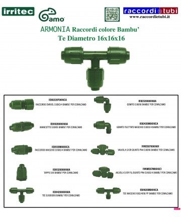 TE IRRITEC 16X16X16 BAMBUS