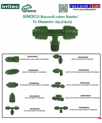 TE IRRITEC 16X3/4M.X16 BAMBU'