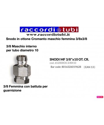 SNODINO CROMATO IN OTTONE...