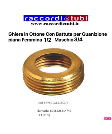 MESSINGMUTTER 1/2x3/4...