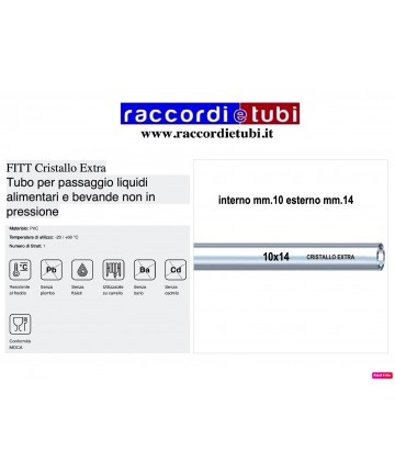 GUMMISCHLAUCH KRISTALL Ø 10X14