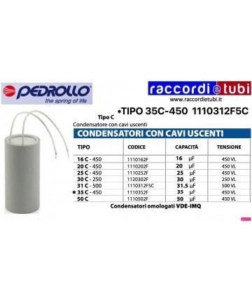 CONDENSATORE 35 mF 450V CON...