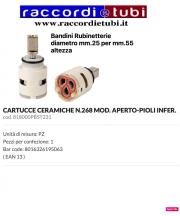 CARTUCCIA BANDINI NR.268...