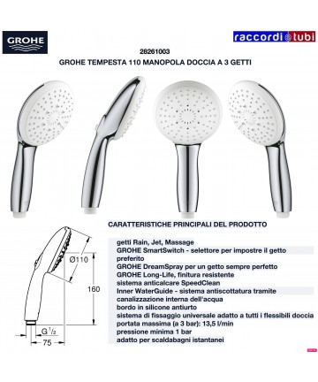 DUSCHHANDBRAUSE TEMPESTA...