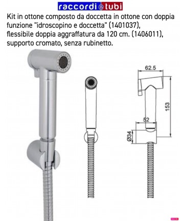 BRASS DUSCHKOPF-KIT MIT...