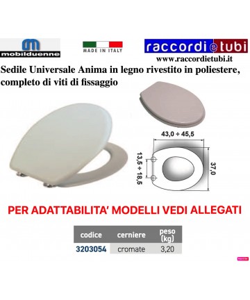 SEDILE UNIVERSALE BIANCO...