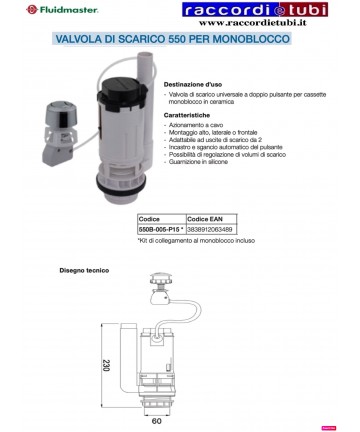 BATTERIA PER WC MONOBLOCCO...