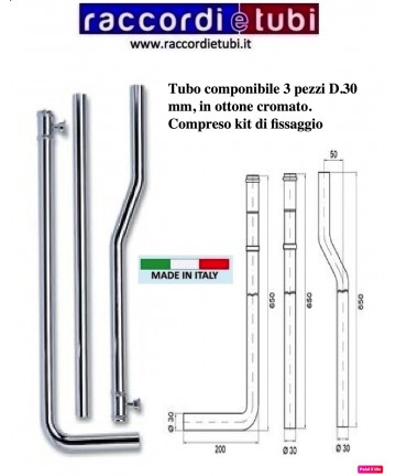TUBO CASSETTA 3 PEZZI IN...