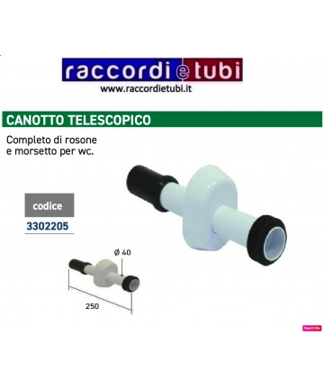 CANOTTO DRITTO CON ROSONE E...