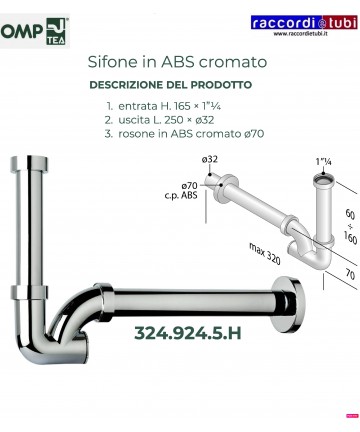 SIFON A ''U'' IN ABS CHROM...