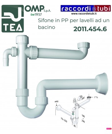 SIFONE IN PP D.11/2''x40mm...