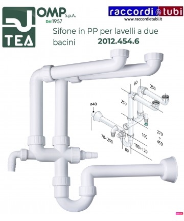 SIFONE IN PP D.11/2''x40mm...