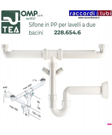 SIFONE IN PP D.11/2''x40mm...