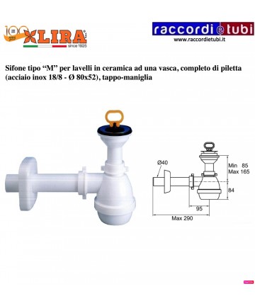 SIFONE LIRA PER UNA VASCA...