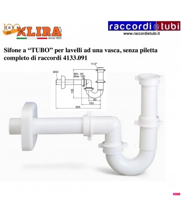 SIFONE LIRA PER UNA VASCA...