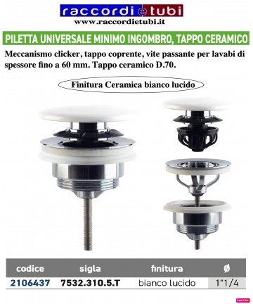 PILETTA AUTOMATICA BIANCA...