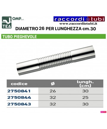 TUBO PIEGHEVOLE D.26mm...