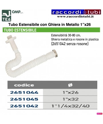 TUBO ESTENSIBILE DIAMETRO...