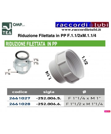 REDUZIERTES GEWINDES IN PP...