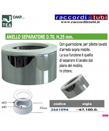 ANELLO SEPARATORE IN OTTONE...