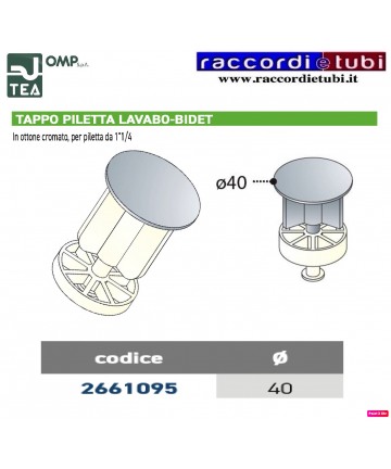 TAPPO PILETTA LAVABO*BIDET...