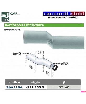 RACCORDO ECCENTRICO PP...