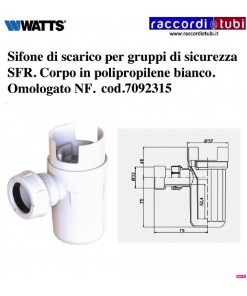 SIFONE DI SCARICO PER...