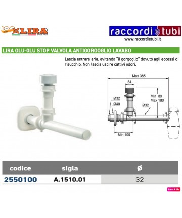 GLU-GLU STOP D.32 VALVOLA...