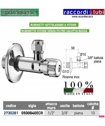 RUBINETTO SOTTOLAVABO A...