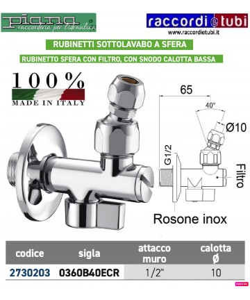 RUBINETTO SOTTOLAVABO A...