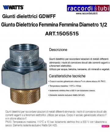 GIUNTO DIELETTRICO ACQUA...