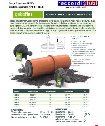 GEBERSCHLUSSSTOPF PVC*EPDM...