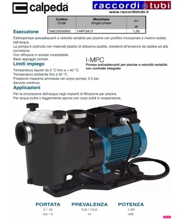 ELEKTROPUMPE CALPEDA HP.1...