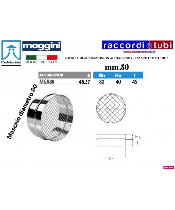 GRIGLIA SCARICO FUMI INOX...