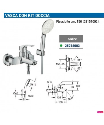 EUROSMART VASCA CON KIT...