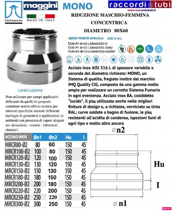 DE MARINIS INOX REDUZIERT...