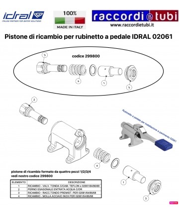 IDRAL ERSATZ-PISTON FÜR MIX...