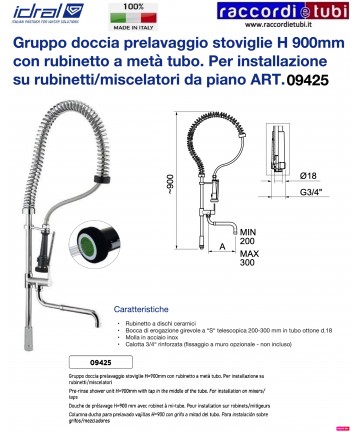 VORWASCHDUSCHGRUPPE IDRAL...