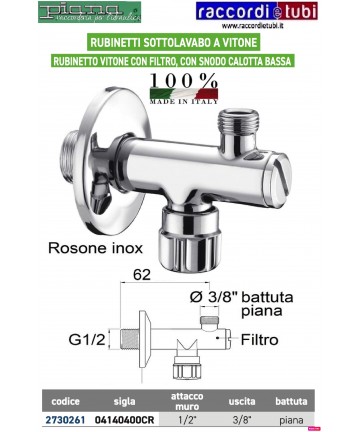 RUBINETTO SOTTOLAVABO A...