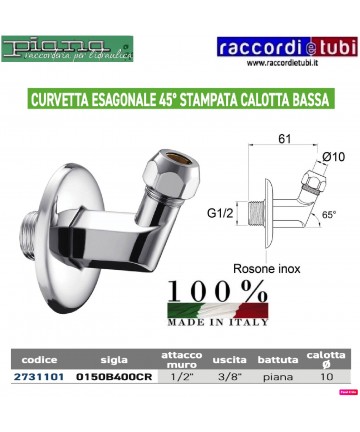 CURVETTA ESAGONALE 45'...