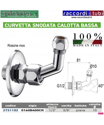CURVETTA 90° SNODATA...