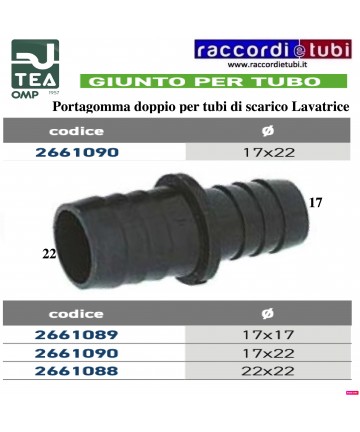 PORTAGOMMA DOPPIO 17X22mm...
