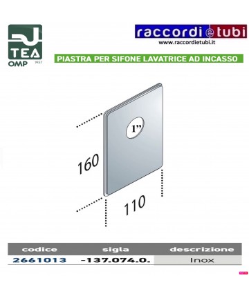 PIASTRA INOX PER SIFONE...