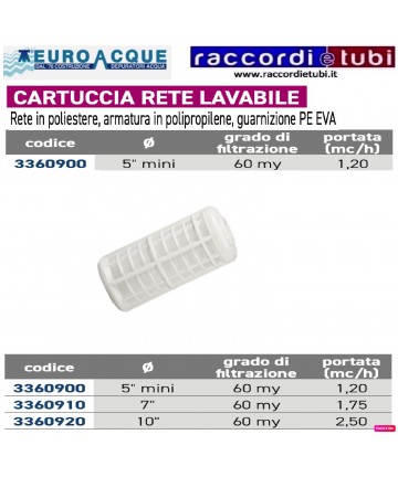 CARTUCCIA 5" MINI RETE...