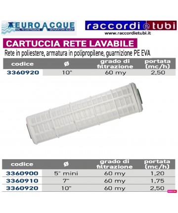 CARTUCCIA 10'' RETE...