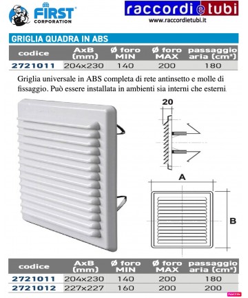 WEISSES ABS QUADRATGRILL...