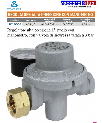 HOCHDRUCKREGULATOR 40kg MIT...