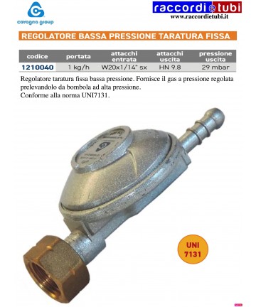 REGOLATORE 1 kg UNI713...