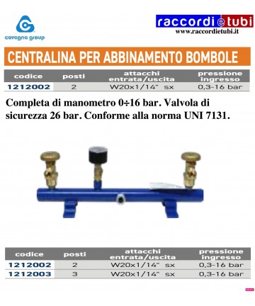 RAMPA 2 POSTI CON MANOMETRO...